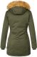 Marikoo Karmaa Damen Parka Winterjacke warm gefüttert Grün Größe XS - Gr. 34