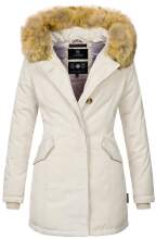 Marikoo Karmaa Ladies winter jacket parka coat warm lined - Beige-Gr.M