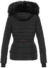 Navahoo Adele ladies winter jacket warm lined teddy fur - Black-Gr.XS