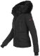 Navahoo Adele ladies winter jacket warm lined teddy fur - Black-Gr.XS