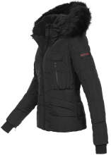 Navahoo Adele ladies winter jacket warm lined teddy fur - Black-Gr.M