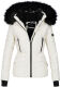 Navahoo Adele Damen Winterjacke warm gefüttert Teddyfell Weiss Größe XS - Gr. 34