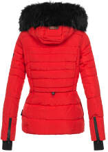 Navahoo Adele ladies winter jacket warm lined teddy fur - Red-Gr.S