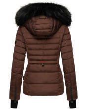 Navahoo Adele ladies winter jacket warm lined teddy fur - Schoko-Gr.L