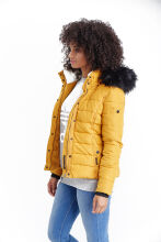 Navahoo Miamor ladies winter quilted jacket with teddy fur