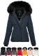 Navahoo Miamor ladies winter quilted jacket with teddy fur