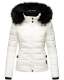 Navahoo Miamor ladies winter quilted jacket with teddy fur - White-Gr.S