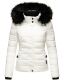 Navahoo Miamor ladies winter quilted jacket with teddy fur - White-Gr.M