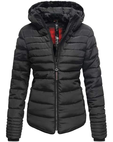 Marikoo Amber Ladies winterjacket quilted Jacket lined - Black-Gr.L