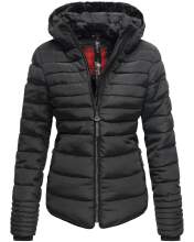Marikoo Amber Ladies winterjacket quilted Jacket lined - Black-Gr.XL