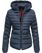 Marikoo Amber Ladies winterjacket quilted Jacket lined - Blue-Gr.XL