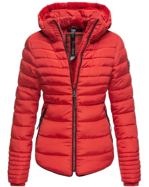 Marikoo Amber Ladies winterjacket quilted Jacket lined - Red-Gr.XS