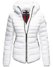 Marikoo Amber Ladies winterjacket quilted Jacket lined - White-Gr.M