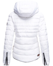 Marikoo Amber Ladies winterjacket quilted Jacket lined - White-Gr.L