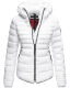 Marikoo Amber Ladies winterjacket quilted Jacket lined - White-Gr.XL
