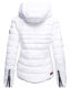 Marikoo Amber Ladies winterjacket quilted Jacket lined - White-Gr.XL