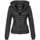 Navahoo Kimuk ladies spring quilted jacket hooded - Black-Gr.XS