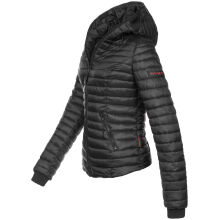 Navahoo Kimuk Damen Übergangs Steppjacke Schwarz - Black Größe S - Gr. 36