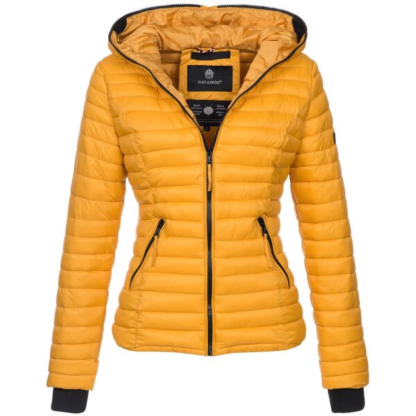 Navahoo Kimuk Damen Übergangs Steppjacke Gelb - Yellow Größe XS - Gr. 34