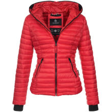 Navahoo Kimuk ladies spring quilted jacket hooded - Red-Gr.S