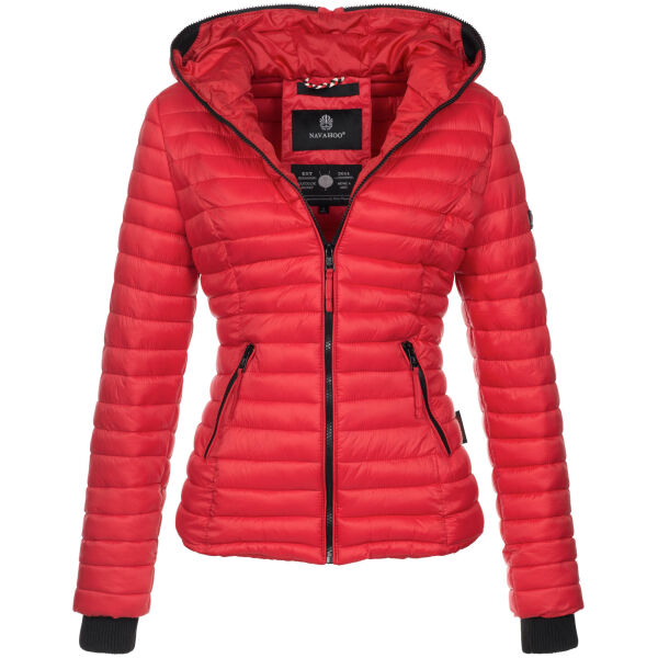 Navahoo Kimuk ladies spring quilted jacket hooded - Red-Gr.L