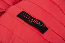 Navahoo Kimuk ladies spring quilted jacket hooded - Red-Gr.XXL