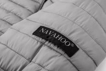 Navahoo Kimuk ladies spring quilted jacket hooded - Gray-Gr.XS