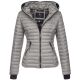 Navahoo Kimuk ladies spring quilted jacket hooded - Gray-Gr.XS