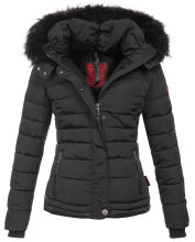 Navahoo Chloe Damen Winterjacke gefüttert Schwarz - Black Größe XS - Gr. 34