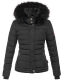 Navahoo Chloe Damen Winterjacke gefüttert Schwarz - Black Größe XS - Gr. 34