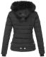 Navahoo Chloe Damen Winterjacke gefüttert Schwarz - Black Größe XS - Gr. 34