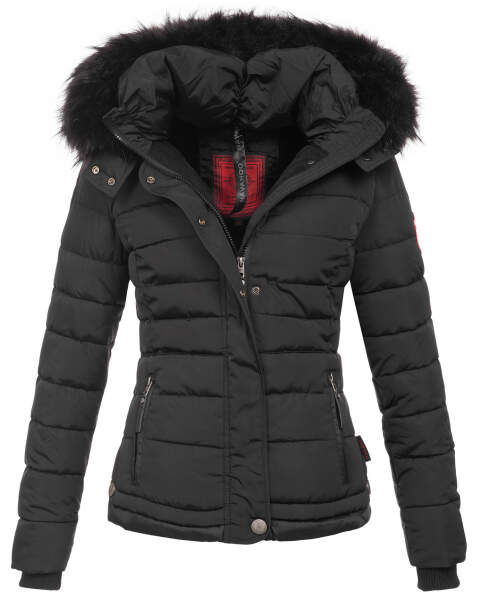 Navahoo Chloe ladies winter jacket lined Schwarz - Black Größe XL - Gr. 42
