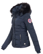 Navahoo Chloe Damen Winterjacke gefüttert Navy - Dunkelblau Größe XS - Gr. 34