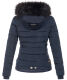 Navahoo Chloe Damen Winterjacke gefüttert Navy - Dunkelblau Größe XS - Gr. 34