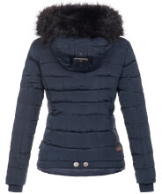 Navahoo Chloe Damen Winterjacke gefüttert Navy - Dunkelblau Größe S - Gr. 36