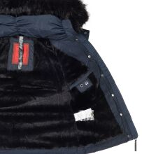 Navahoo Chloe Damen Winterjacke gefüttert Navy - Dunkelblau Größe L - Gr. 40