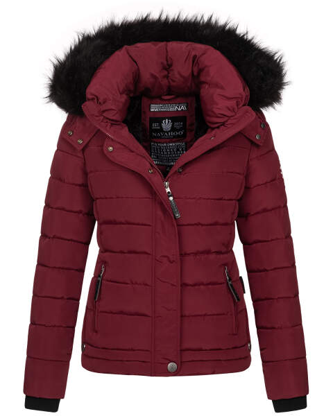 Navahoo Chloe ladies winter jacket lined Bordeaux - Rot Größe XS - Gr. 34