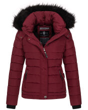 Navahoo Chloe Damen Winterjacke gefüttert Bordeaux - Rot Größe XS - Gr. 34