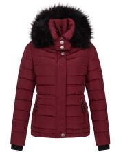 Navahoo Chloe ladies winter jacket lined Bordeaux - Rot Größe XS - Gr. 34