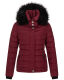 Navahoo Chloe Damen Winterjacke gefüttert Bordeaux - Rot Größe XS - Gr. 34