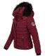 Navahoo Chloe Damen Winterjacke gefüttert Bordeaux - Rot Größe XS - Gr. 34