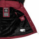 Navahoo Chloe ladies winter jacket lined Bordeaux - Rot Größe S - Gr. 36