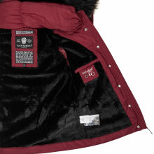 Navahoo Chloe Damen Winterjacke gefüttert Bordeaux - Rot Größe XXL - Gr. 44