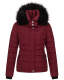 Navahoo Chloe ladies winter jacket lined Bordeaux - Rot Größe XXL - Gr. 44