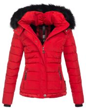 Navahoo Chloe Damen Winterjacke gefüttert Rot - Red...