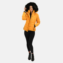 Navahoo Chloe Damen Winterjacke gef&uuml;ttert Gelb - Yellow Gr&ouml;&szlig;e S - Gr. 36