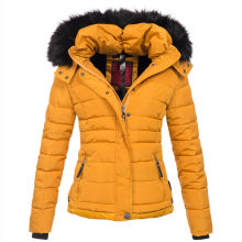 Navahoo Chloe Damen Winterjacke gef&uuml;ttert Gelb - Yellow Gr&ouml;&szlig;e S - Gr. 36