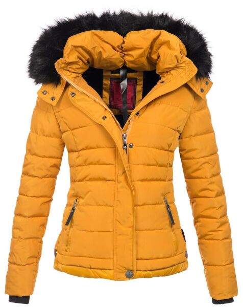 Navahoo Chloe ladies winter jacket lined Gelb - Yellow Größe L - Gr. 40