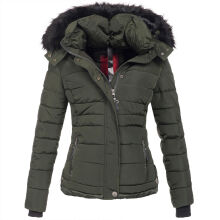 Navahoo Chloe Damen Winterjacke gef&uuml;ttert Olive - Green Gr&ouml;&szlig;e XL - Gr. 42