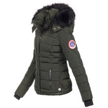 Navahoo Chloe Damen Winterjacke gef&uuml;ttert Olive - Green Gr&ouml;&szlig;e XL - Gr. 42
